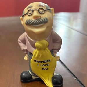 Grandpa Figurine with Yellow Tie